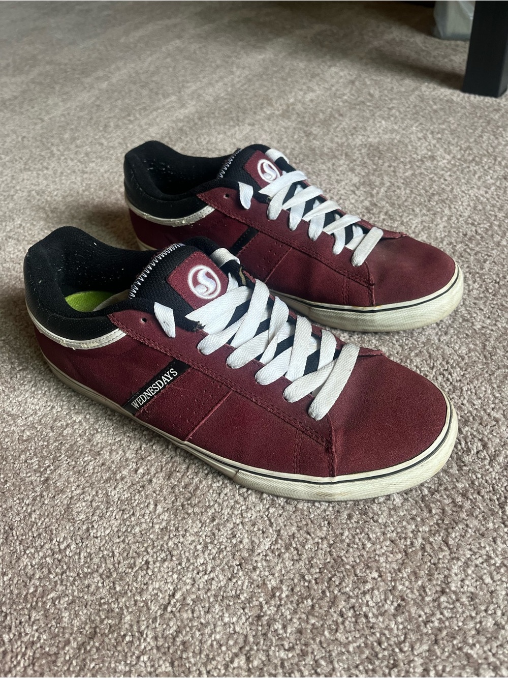 VTG ‘09 DVS Skateboards Red Suede Berra 3 CT Sneakers